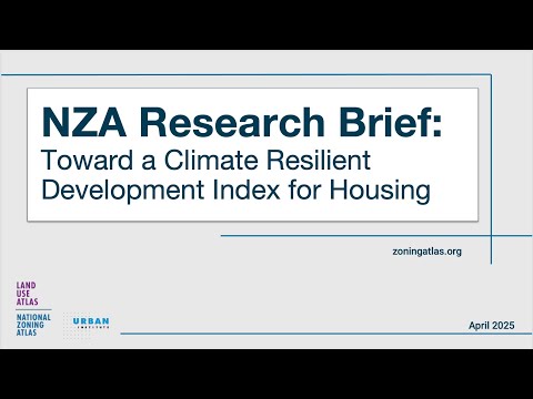 NZA Research Brief: Toward a Climate Resilient Development Index for Housing