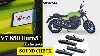MISTRAL Exhausts - Moto Guzzi V7 850 Euro 5+ - SOUND CHECK
