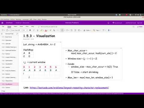 05 - Longest Substring with same letters after Replacement || Sliding Window || Interview Prep