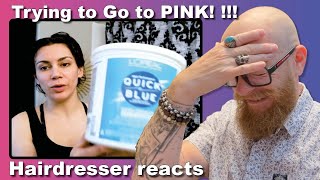 Bleach FAIL Trying to Go PINK! | What Went Wrong?! Hairdresser Reacts.