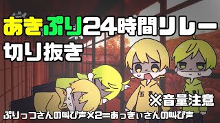 【※音量注意】ごちゃごちゃあきぷり💛💚【24時間リレー】