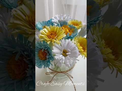 DIY beautiful flowers 🌺 #diy #diyideas #handmade #craft #crafteasymoments #diycrafts #shorts
