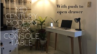 MID CENTURY MODERN DESK // DIY COMPUTER DESK
