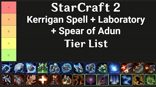 The "Official" Kerrigan Skill / Spear of Adun / Laboratory Research Tier List
