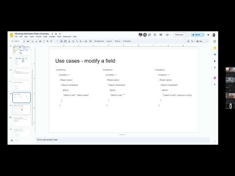 Kubernetes SIG API Machinery 20240207