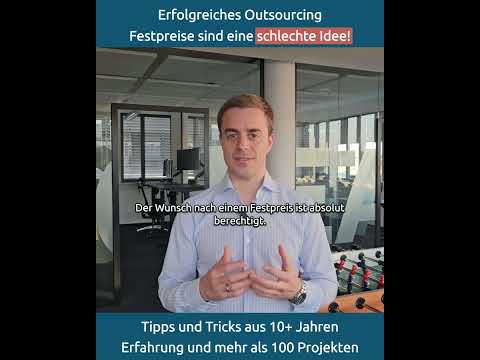 Festpreise sind keine gute Idee beim Outsourcing von Softwareentwicklung!