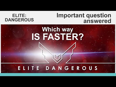 Elite Dangerous: Odyssey, Which way is faster? Answered.