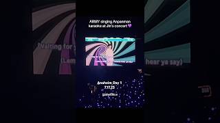ANPANMAN KARAOKE AT JIN’S CONCERT ANAHEIM 7.17.25 #bts #btsarmy #jin #runseokjin #btsedits #seokjin
