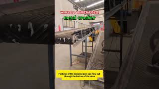 Metal Crusher Production Line Test #MetalCrusher #Aluminum #Iron #copper