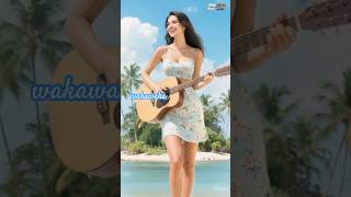beauty girl❤️singing🎵wakawaka - shakira #music #newsong #subscribe #ai #aigirl #masonmusic #comedy