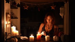 A cozy, witchy vlog at the cottage | celebrating Samhain | "casual witchcraft" 🕯️🔮✨