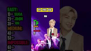 Can You Guess the BTS Member by Their Voice? #BTSQuiz #ARMYChallenge #GuessTheVoice