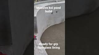 massive koi pond build ready for fibreglass grp lining. #koi #koipond #pondbuild #pond #massive