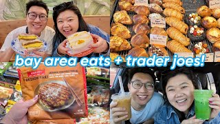 bay area eats (best egg sandos 🍳, viral bakery 🥐, matcha 🍵) + trader joe's asian food! 🍜