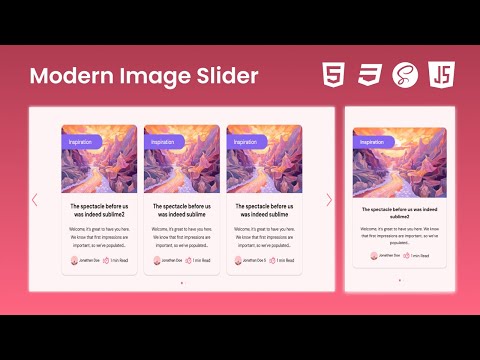 Unleash a Stunning Modern Image Slider with HTML, CSS, and Javascript!