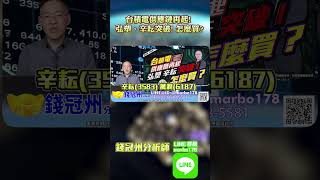 台積電供應鏈再起! 弘塑、辛耘突破! 怎麼買?#錢冠州分析師