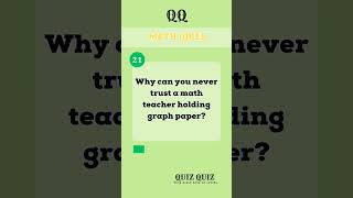 Math Jokes . Can you answer it? 21 #quiziquiz #mathjokes #riddles #quizquiz