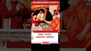 Rambhadracharya Ji Ka Viral Video with Abhinav Arora | Shocking Exposé #shorts