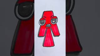 Sprunki A Alphabet drawing character challenge anime art #music #drawing #incredibox #ai #alphabet