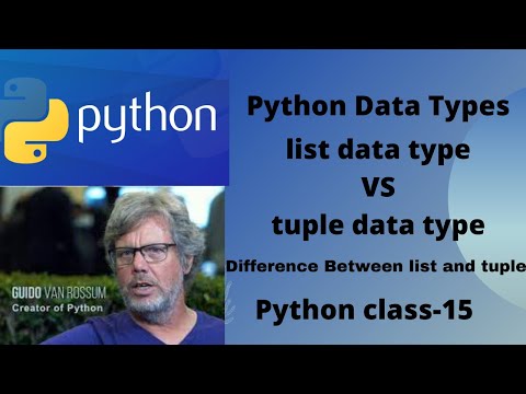 what is list and tuple data type in python?difference  between tuple and list data type.