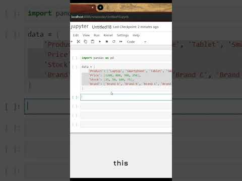 Beginner with Data Analysis ? with PYTHON?🫨 No worries! lets start with basics😉 #shorts #codinglife