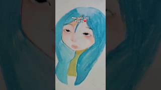watercolor dtawing#art #artandcraft #drawing #diy #craftsdiy #cute #fypシ゚viral #wonyoungism