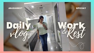 Vlog7 | Bayko cha WFO day , pickup and drop duty |  Evening Tea Date 😅❤️ | Quick Errands