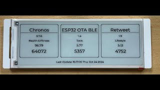 Google Play Stats on Elecrow 5.79” ePaper Display with ESP32 | LVGL & SquareLine Studio