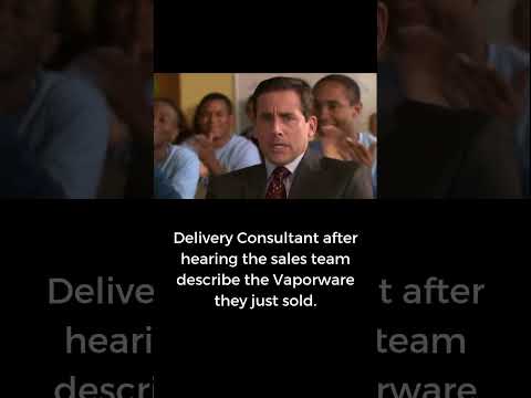 Delivery Team Vaporware Reaction #erp #netsuite #sales #humor #theoffice