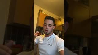 Handsome guy burping