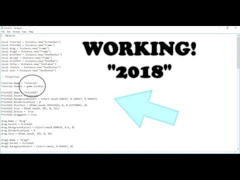 How to make a Hot Roblox Exploit GUI! | 2018 | Easy |With Template Download! | And Script!