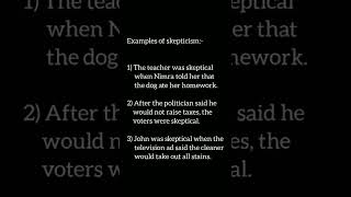 Skepticism