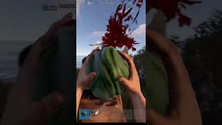 killing a bow guy with a rock #rust #rustsolo #rustshorts #rustpvp