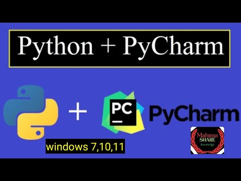 Install Python 3.9 and PyCharm on Windows 7,10,11//#mahimashareknowledge.