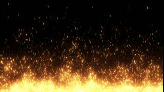 Burning Sparkling Fire Background Animation Video Effects rising sparks loop | Roshan Kashyap Studio