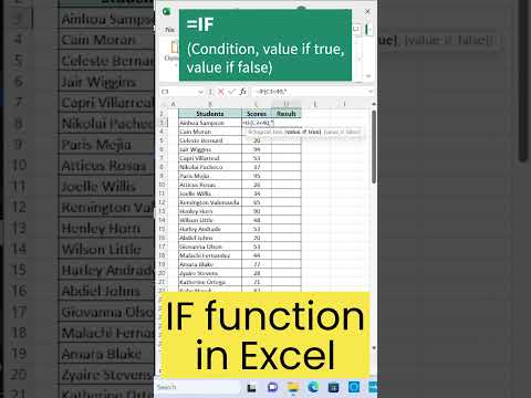#short IF formula in Excel  #excelexpert #excel #microsoftexcel