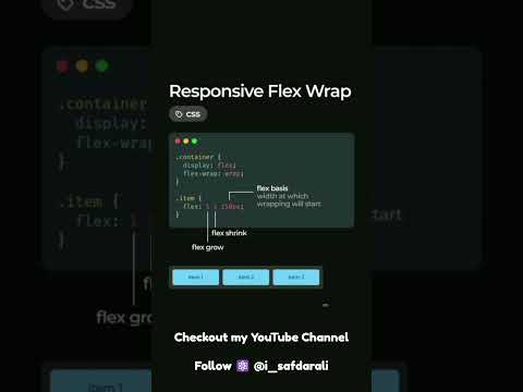 Responsive Flex Wrap || #codewithsafdar