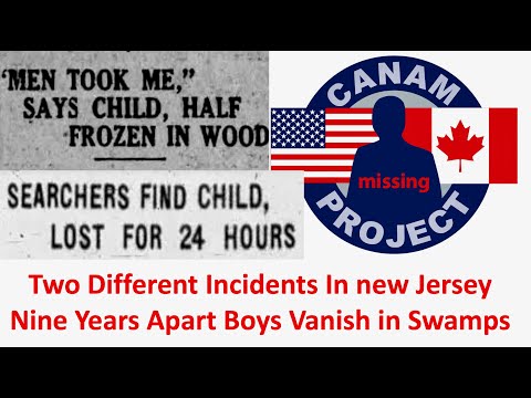 Missing 411 David Paulides Presents 2 Different Cases of Children Missing in New Jersey Near Swamps