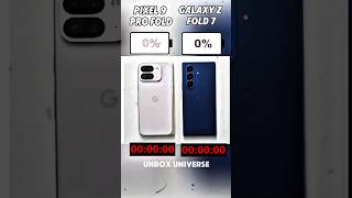Galaxy Z Fold 7 vs Pixel 9 Pro Fold Charging Test ⚡ Who Wins the Power Race? 🔋#shorts #viralvideo