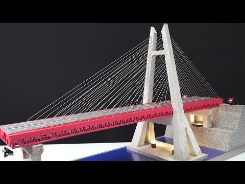 How to Build a Wonderful Bridge #3 - Steel structure and Wire - Model