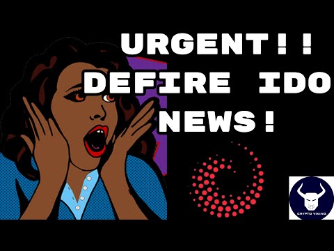 URGENT NEWS!! - New time sensitive, important information about the deFIRE IDO on OccamRazer!