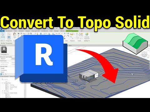 Revit 2025 Convert Surface To TopoSolid | Quick and Easy