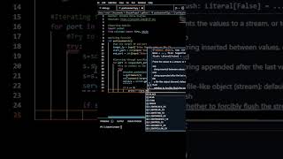 Build your own port scanner in (1 MINUTES) (PortscannerV3) #shorts