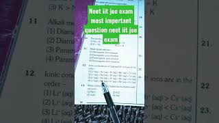 most important question neet iit jee exam #neet #iit jee exam#avadhesh #super #iitjee #