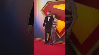Superman and Lois 🫶 David Corenswet & Rachel Brosnahan bring the good vibes to London. #Superman