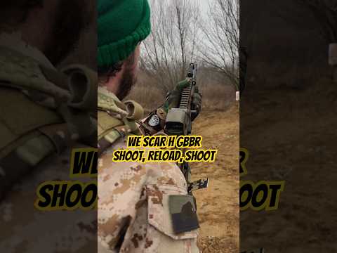 Training with WE SCAR-H gas blowback rifle