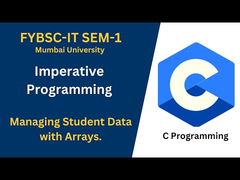 C Programming Tutorial: Managing Student Data with Arrays | Imperative Programming (Code Mavericks)