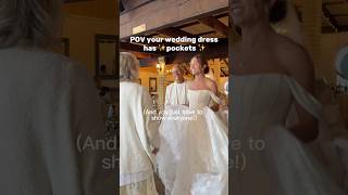 COOLEST feature for a Wedding Dress!!! ​⁠#dresswithpockets #wedding #married