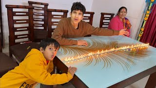 Blow The Candles Challenge 😅 With Family