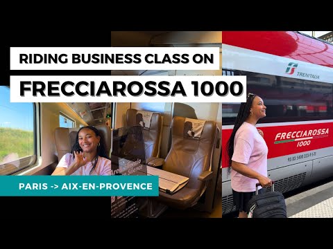 Business Class Tour | Trenitalia Frecciarossa 1000 🚄 high-speed train from Paris!